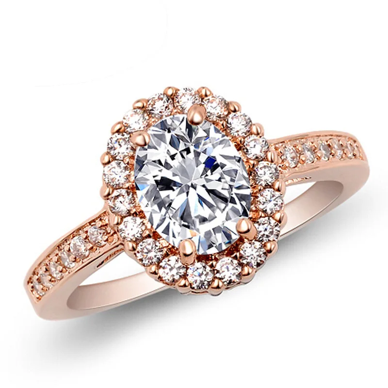 

Girl's Weeding jewelry wholesale 18 carat gold diamond rings