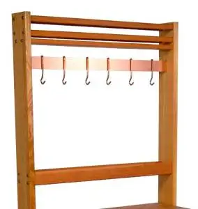 Rouge et Noir Pro Prep Pot Rack Number of Hooks: None, Pot Rack Width: 30"