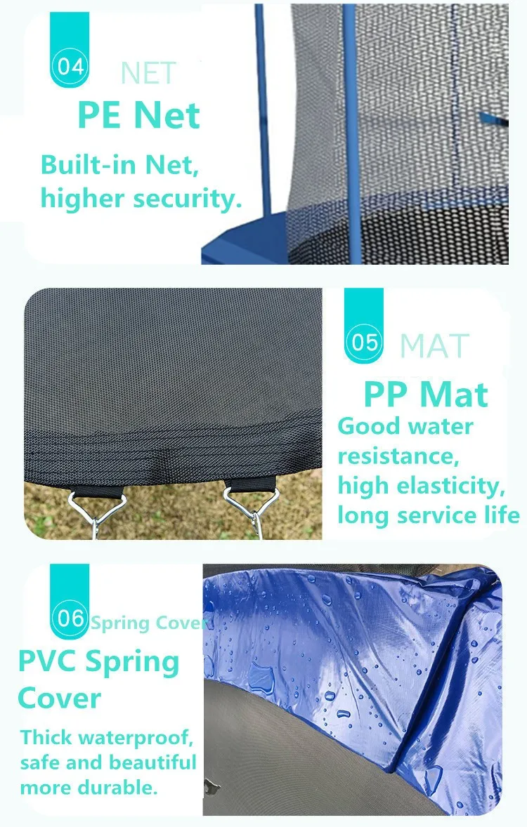 Trampoline Spring 13ft Green Trampolines Pads With 4m Trampoline With