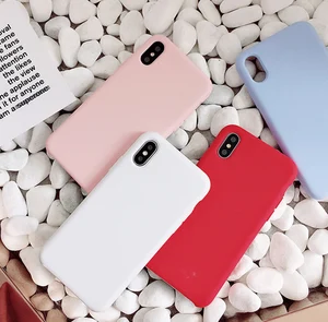 Plain Silicone Soft Phone Case iPhone