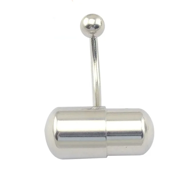 

Stainless steel wholesale capsule belly button rings vibrating body jewelry, As picture