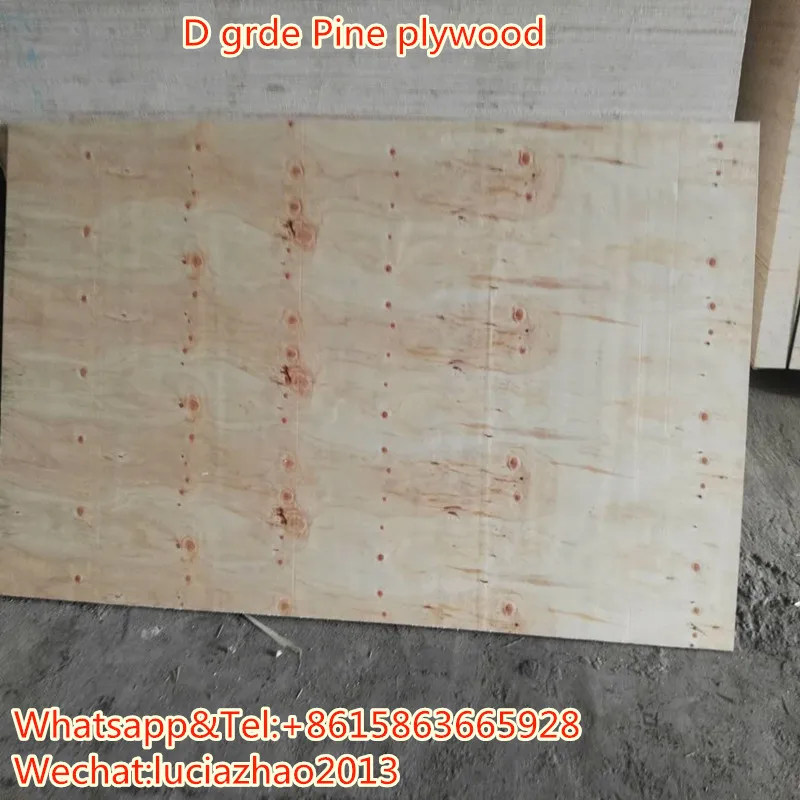 Cdx Knotty Plywood 3/4 4x8 4mm 3mm 5mm 12mm 18mm C Grade Pine Veneer