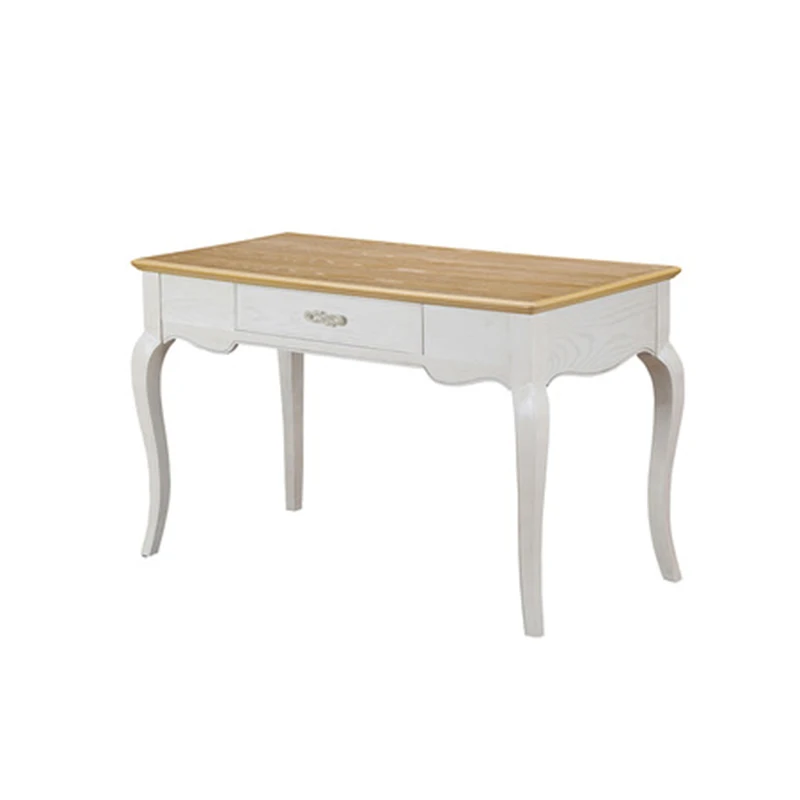 White Oak Color Solid Wood Desk Cottage White Oak Color Solid Wood