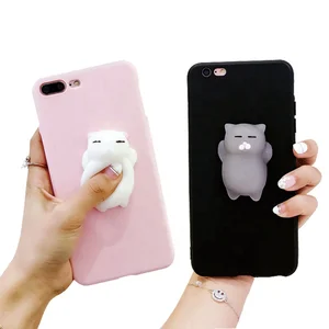 Newest product custom 3d Cartoon silicone phone cover tpu soft case for phone