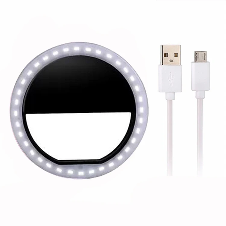 USB rechargeable selfie ring light led ring light selfie