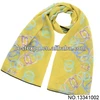 Large double loop serging velvet chiffon scarf wholesale