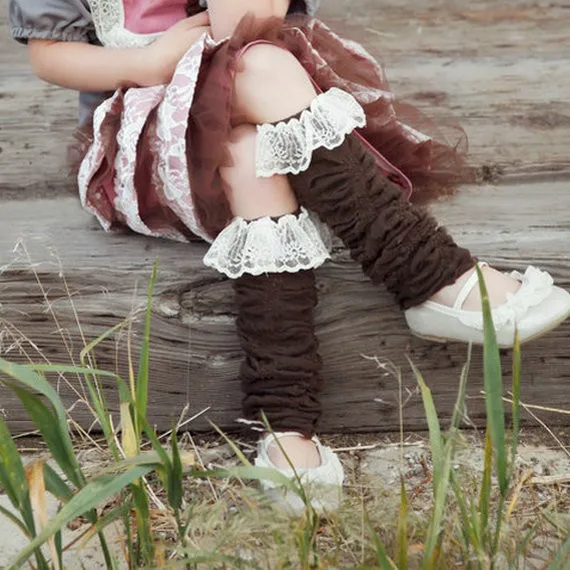 

Girls Lace boot Leg Warmers Kids Ruffle Leggings for Photo Prop 4colors