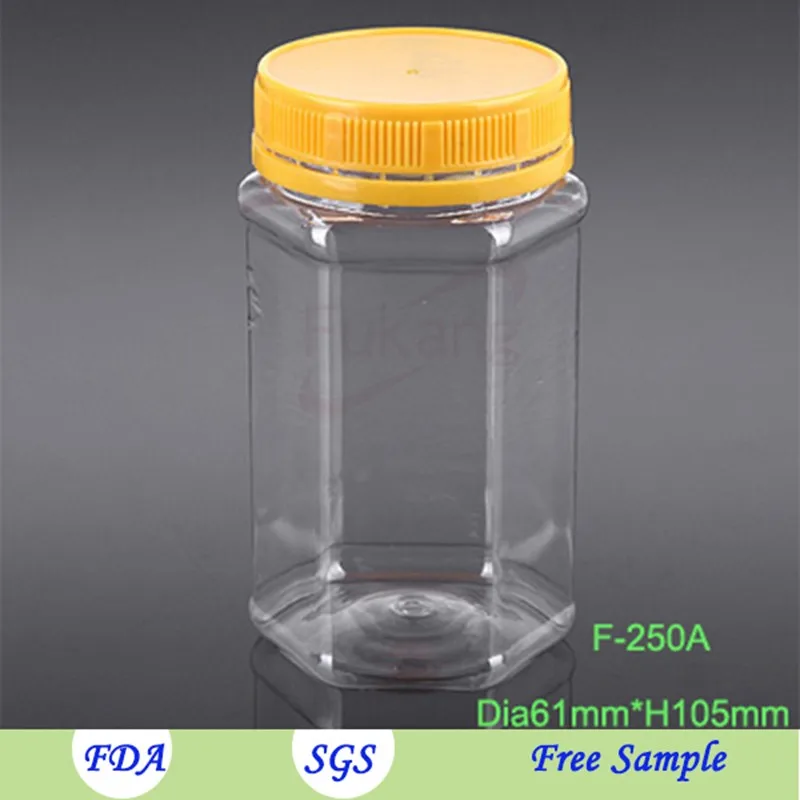 Hexagon Jar For Honey,1kg Pet Plastic Honey Bottle For Packing Honey Buy Plastic Jar Honey,Jar