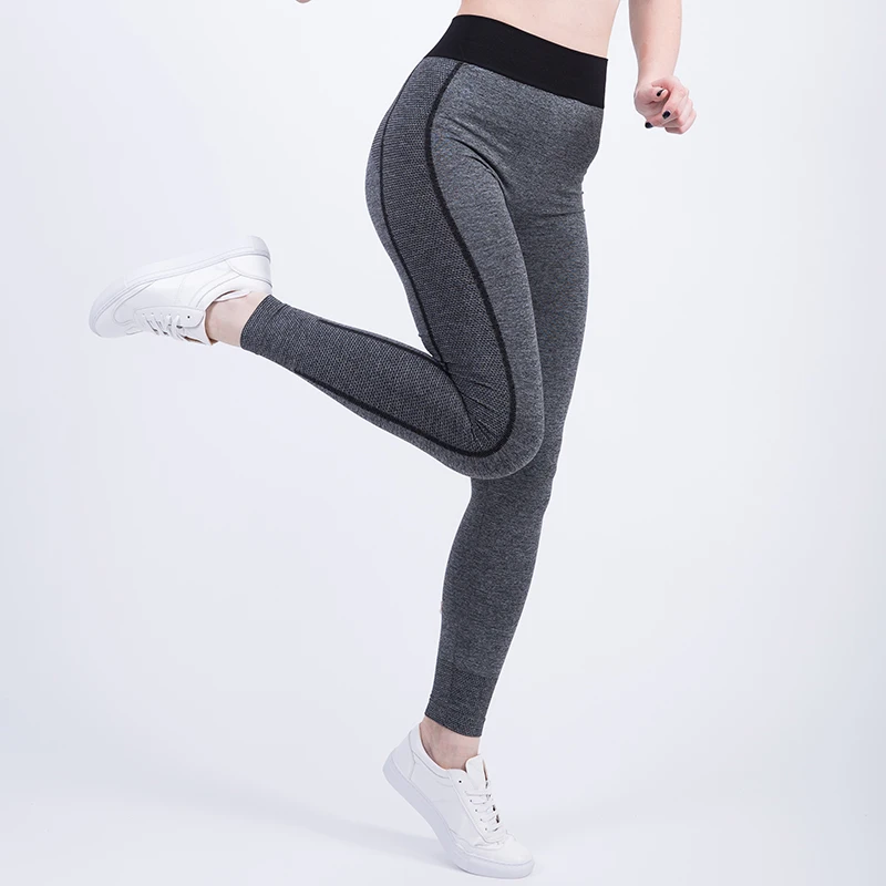 

2019 New Yoga Pants Running Trousers Shiny Fitness Leggings Seamless Leggings, Black;blue;orange;pink;light blue;green;customized upon request