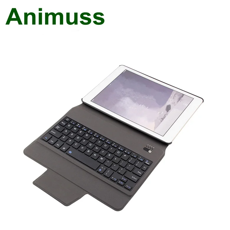 

7 Color Backlit PU Leather Folio Keyboard Holder for iPad 9.7