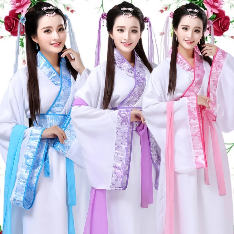 

Women Hanfu Chinese Traditional Costume Female Adult China Dancer Outfit Chinese Ancient Costume Stage Wear DL2855