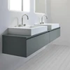 2019 Vermont New Design Square Basin Wall Mounted Bathroom Vanity With LED Mirror