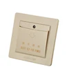 SHARE low price Champagne Gold 220v 50Hz key card to power socket for hotel energy saving use 86*86mm 2 years warranty