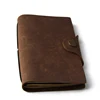 Unlined traveler diary A6 size antique leather journal small notebook with custom LOGO for men and women packing customized