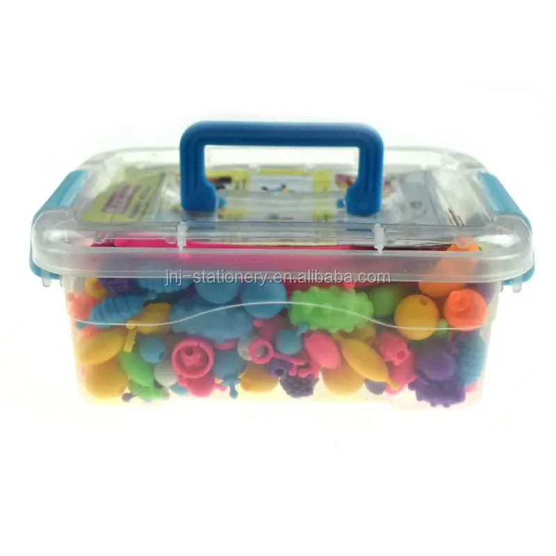 

DIY Pop Beads To Make Necklace And Bracelet For Kids Education