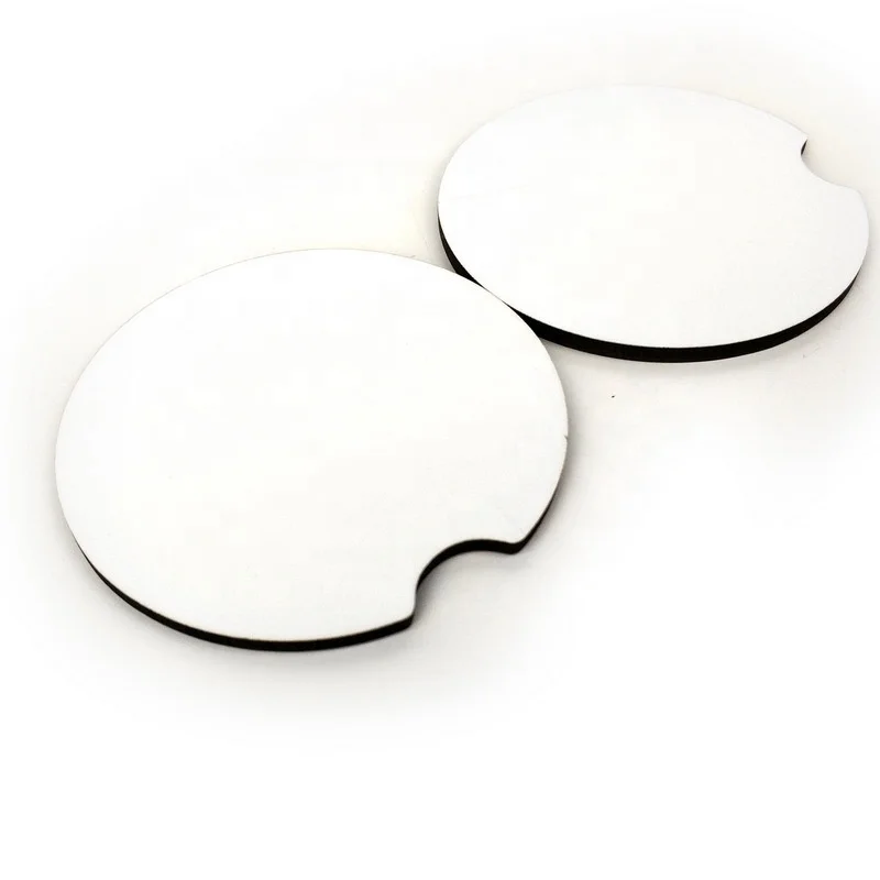 Wholesale price blank sublimation car cup holder coaster