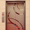 Foshan factory price 304 etching rose gold stainless steel elevator decorative panel elevator car panel
