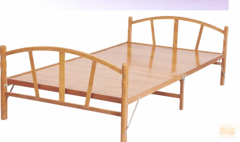 
High quality beautiful furniture bamboo bed custom support 