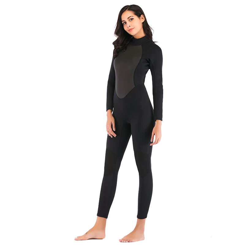 

Sbart 3mm Neoprene Wet Suit Long Sleeve Back Zip Full Body One-Piece Diving Suit Neoprene Diving Surfing Wetsuit For Women