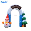 X158 Christmas inflatable arch yard decoration christmas ornaments,inflatable Christmas archway with snowman and tree,Inflatable