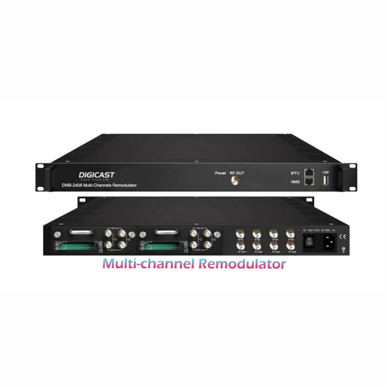 

CATV System Hotel Satellite TV DVB S to DVB-T Converter RF Demodulator with 4 CI Slots Decryption