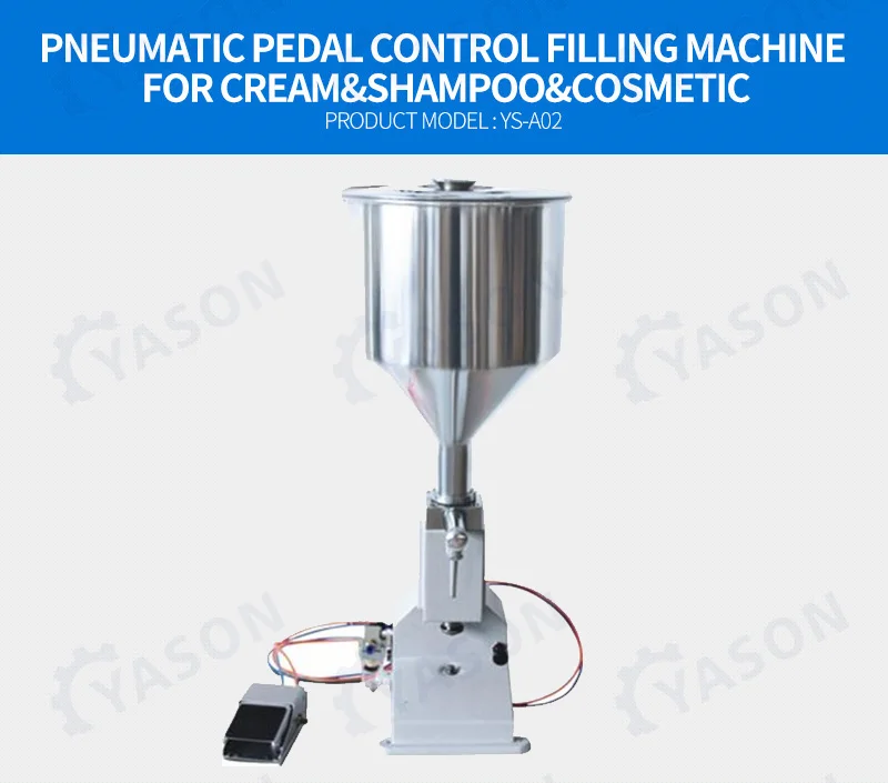 A02 5-50ml High Accuracy Table Top Washing Liquid Pneumatic Cream Paste