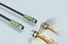 M12 5 pin metal screen connector A B D coding plug and socket