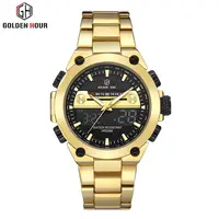 

Multifunction Sport electronic Led Backlight Clock Military Large Dial Military rollex watch Wrist 30m Waterproof Digital Watch