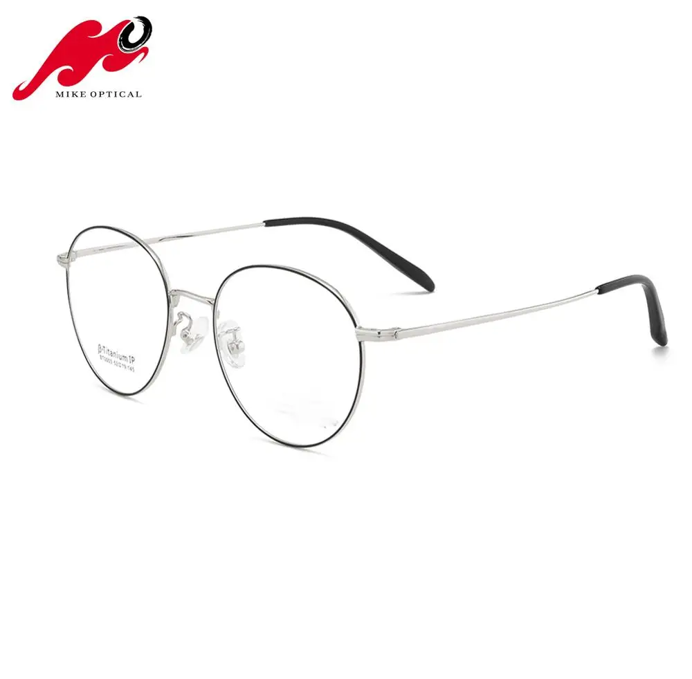 

Hot Sale Fashion Round Custom Titanium Optical Frame Round Spectacle Optical Eyeglasses Frame 2021