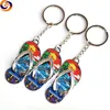 Rincon De Guayabitos Mexico tourism souvenir logo sticker steel flip flops sandal shoe key chain