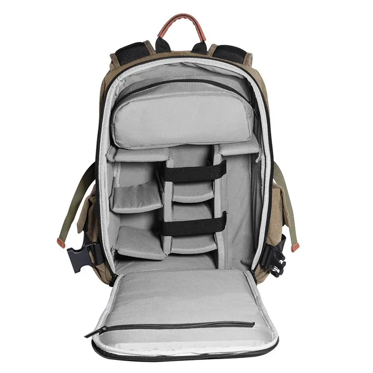2019 Waterproof Canvas Laptop Camera Backpack For Photographer