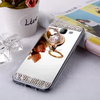 

Luxury Lady Diamond Glitter Bling Soft Mirror Ring Holder Case For Samsung S10 S9 S8 S7 S6 Edge Plus S5 S4 Note 8 9 Cover Case