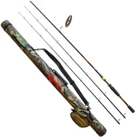 

2 section carbon spinning casting lure fishing rod 5kg