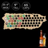 Puerto Rico Beer Cap Map Bottle Cap Map Laser Engraved Wood Craft Hanging Decoration Wooden Map Wall Art Decor