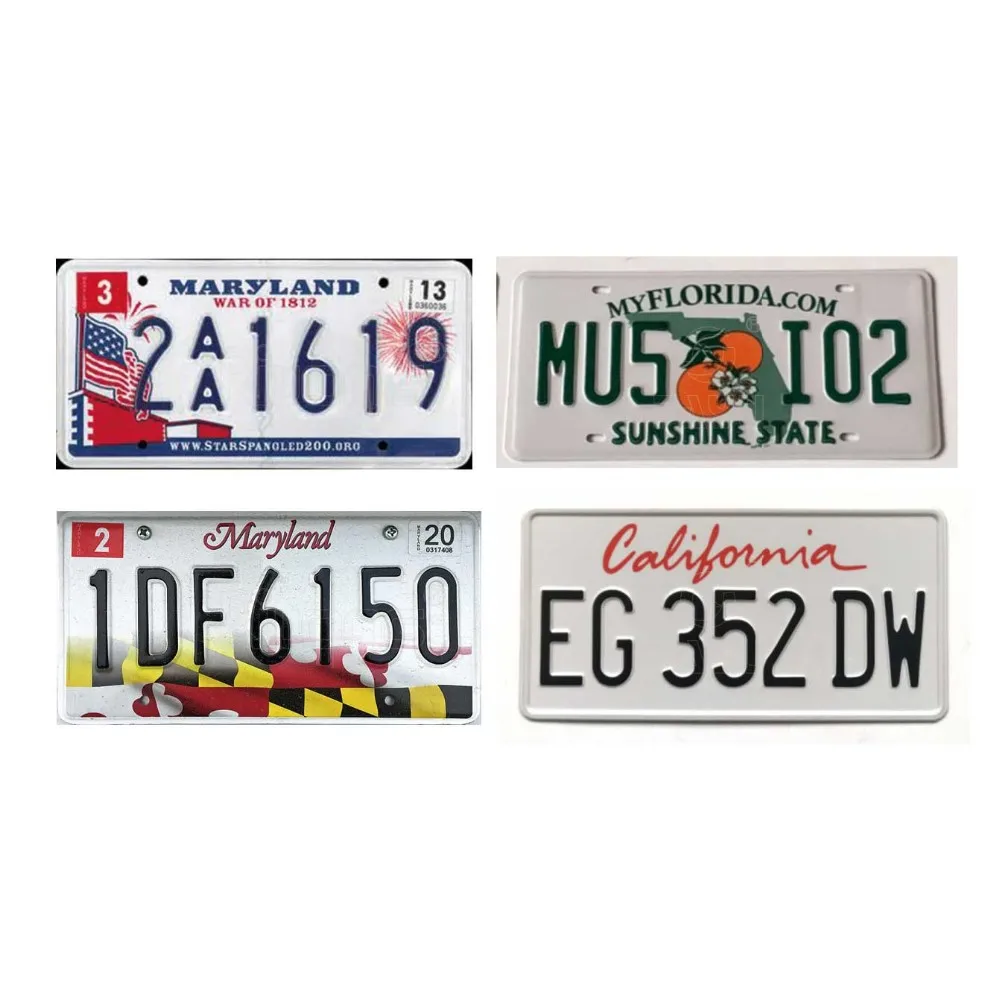 Blank License Plate Ukraine With Security Signs For License Plate Ua