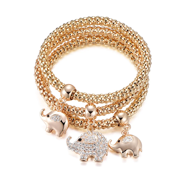 

Fast Delivery elephant animal bracelet set as gift vintage bracelet custom charm bracelet, As display
