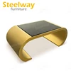 promotional modern luxury golden metal event registration tables