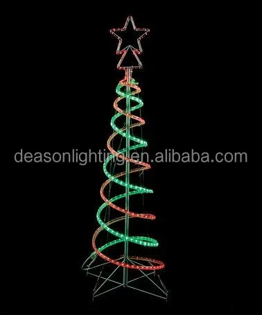 6 foot spiral christmas trees lighted