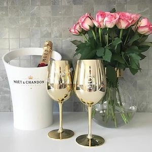 Image of Moet and Chandon Glass Gold Goblet