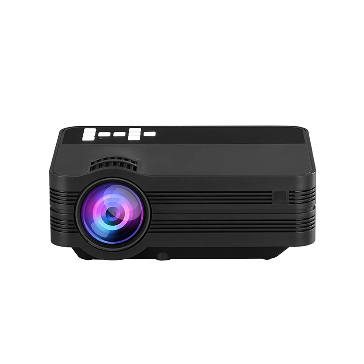 

iCoreworld UB10 wxga 800*480p 2000 lumens projecteur home portable pico wifi led mini projector 1080p hd digital mini proyector, White/black
