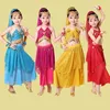 Little girls sparkle dots belly dance halter top and skirt set