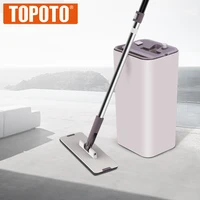 

TOPOTO 2018 TV Shopping Hands Free Self-washed Squeeze Bucket Microfiber Floor Cleaning Lazy Magic Mop