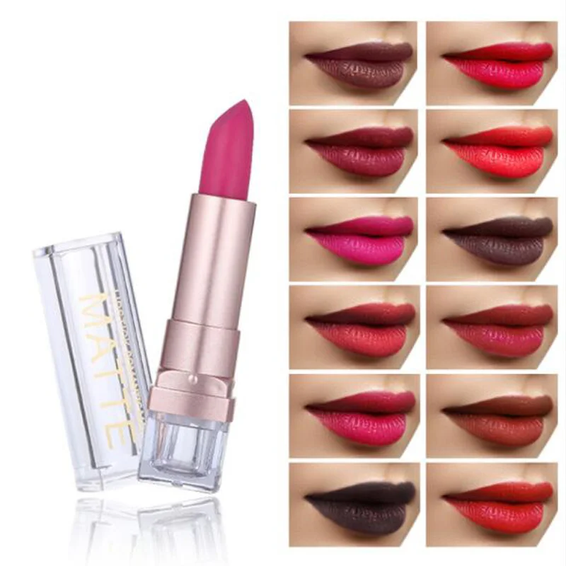 

Make your own logo lipstick matte cosmetic lipstick, Customized