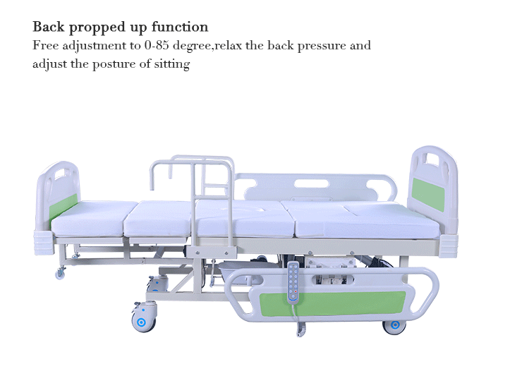 Medical Equipment Five Functions Electric Adjustable Hospital Beds The