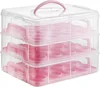 3 tier Snap & stack cookie cupcake carrier