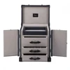 Shenzhen Factory Custom Make High Quality Black Luxury Jewelry Trunk Storage Box
