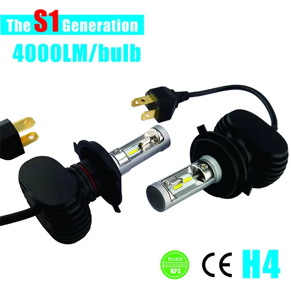 All in one 50w 3600 lumen h7 H4 led headlight conversion kit