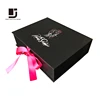 Custom creative paper package private label black hair extension packaging boxes
