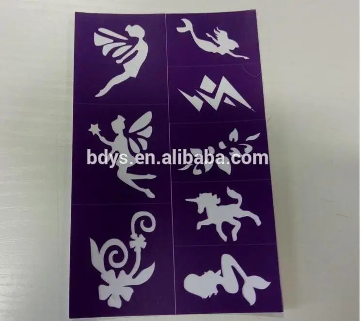 
temporary tattoo stencil stamp with animal/letter/Christmas shaped 