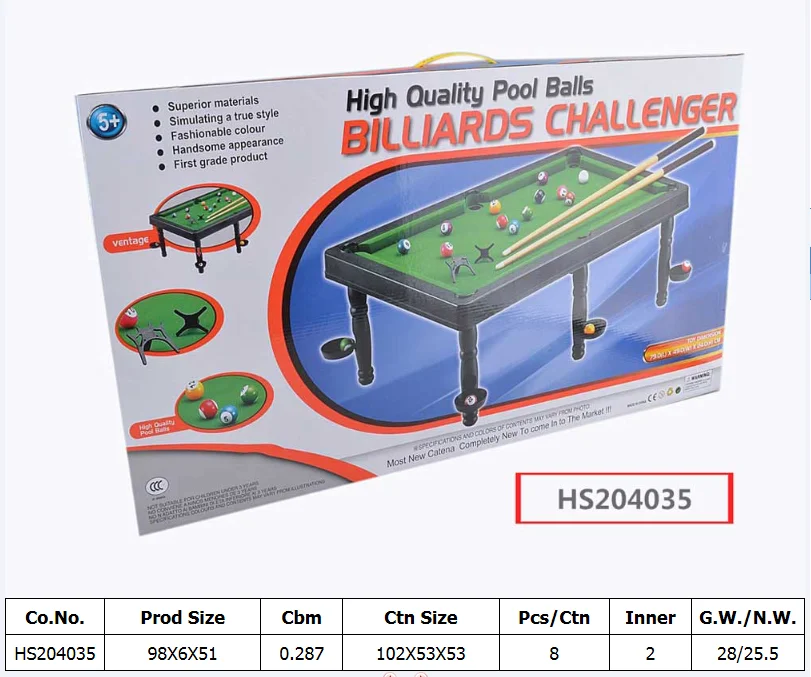 HS204035, Huwsin Toys, Pool ball set,billiards challenger, Sport play set